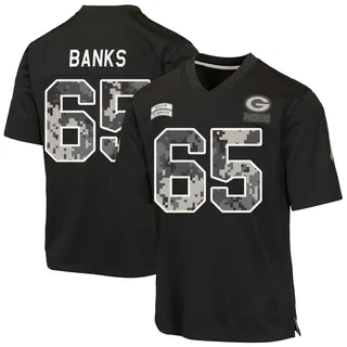 Aaron Banks Green Bay Packers Men's Game 2026 Salute to Service Nike Jersey - Black