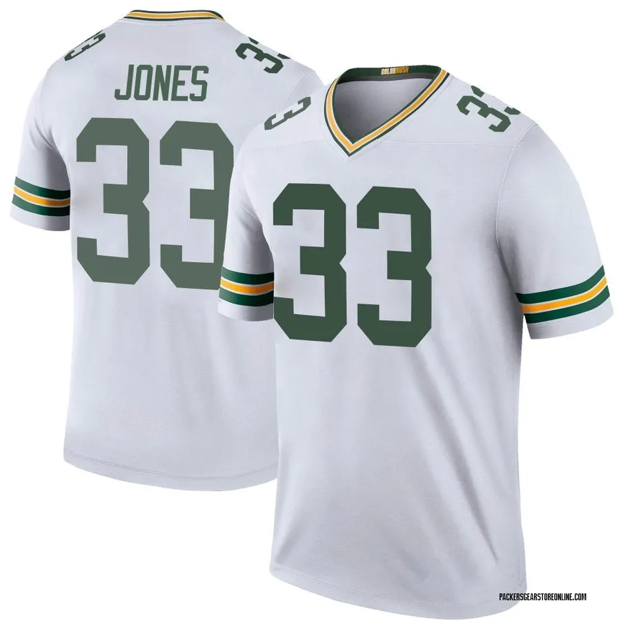 white aaron jones jersey