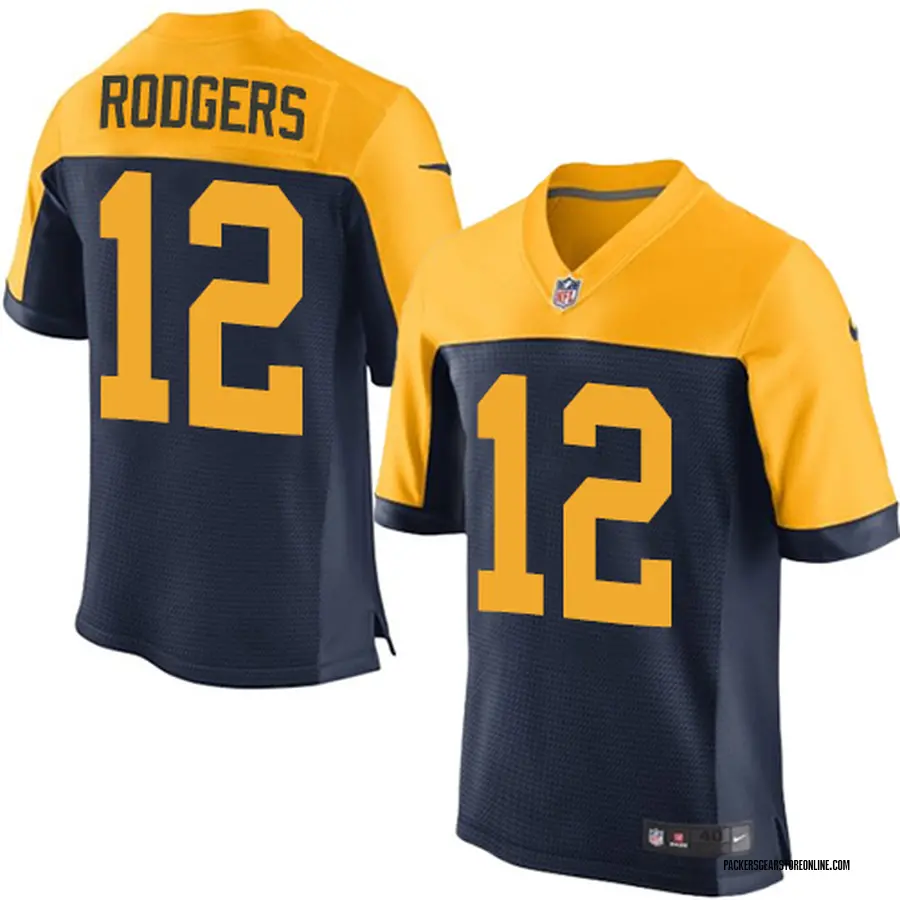 yellow aaron rodgers jersey