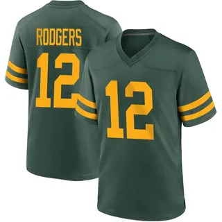 Aaron Rodgers Green Bay Packers Men's Game Alternate Nike Jersey - Green