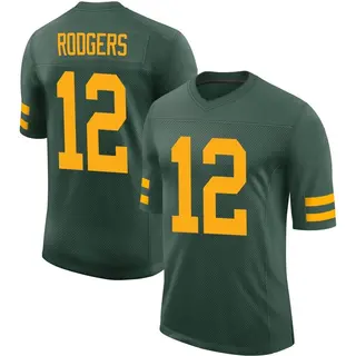 Aaron Rodgers Green Bay Packers Men's Limited Alternate Vapor Nike Jersey - Green