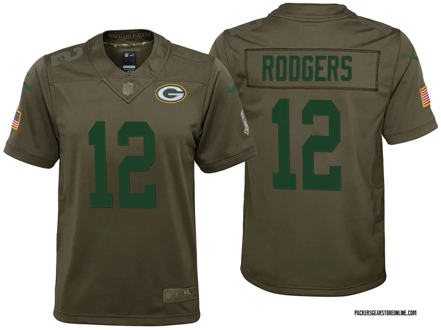 aaron rodgers youth jersey