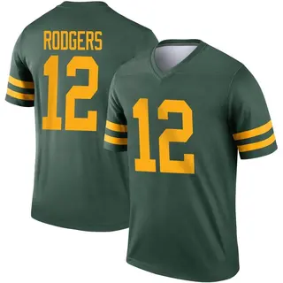 Aaron Rodgers Green Bay Packers Youth Legend Alternate Nike Jersey - Green