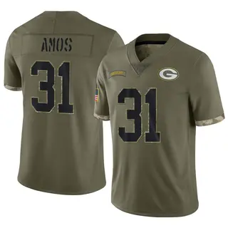 Adrian Amos Green Bay Packers Men's Limited 2022 Salute To Service Nike Jersey - Olive