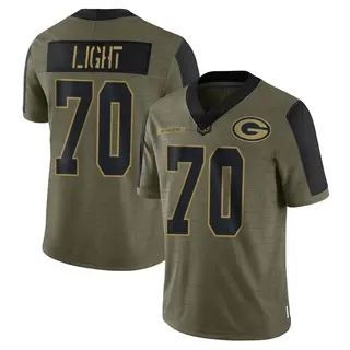 Alex Light Green Bay Packers Men's Limited 2021 Salute To Service Nike Jersey - Olive