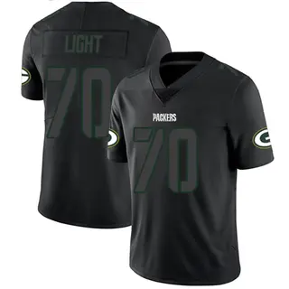 Alex Light Green Bay Packers Men's Limited Nike Jersey - Black Impact