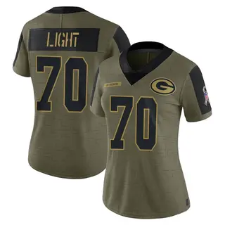 Alex Light Green Bay Packers Women's Limited 2021 Salute To Service Nike Jersey - Olive