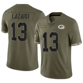 Allen Lazard Green Bay Packers Men's Limited 2022 Salute To Service Nike Jersey - Olive