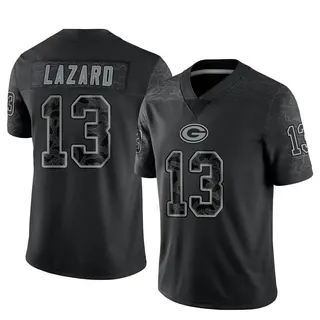Allen Lazard Green Bay Packers Men's Limited Reflective Nike Jersey - Black