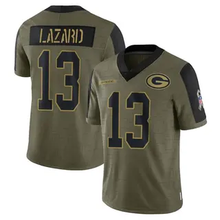 Allen Lazard Green Bay Packers Youth Limited 2021 Salute To Service Nike Jersey - Olive