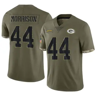 Antonio Morrison Green Bay Packers Men's Limited 2022 Salute To Service Nike Jersey - Olive