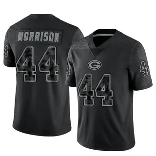 Antonio Morrison Green Bay Packers Men's Limited Reflective Nike Jersey - Black