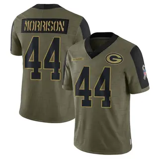 Antonio Morrison Green Bay Packers Youth Limited 2021 Salute To Service Nike Jersey - Olive