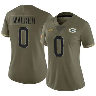 Arden Walker Green Bay Packers Women's Limited 2022 Salute To Service Nike Jersey - Olive