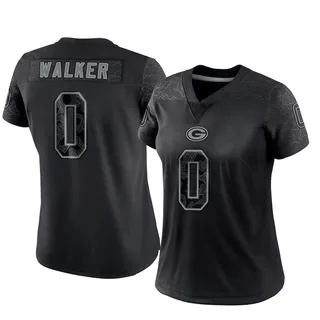 Arden Walker Green Bay Packers Women's Limited Reflective Nike Jersey - Black