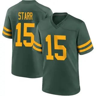 Bart Starr Green Bay Packers Men's Game Alternate Nike Jersey - Green