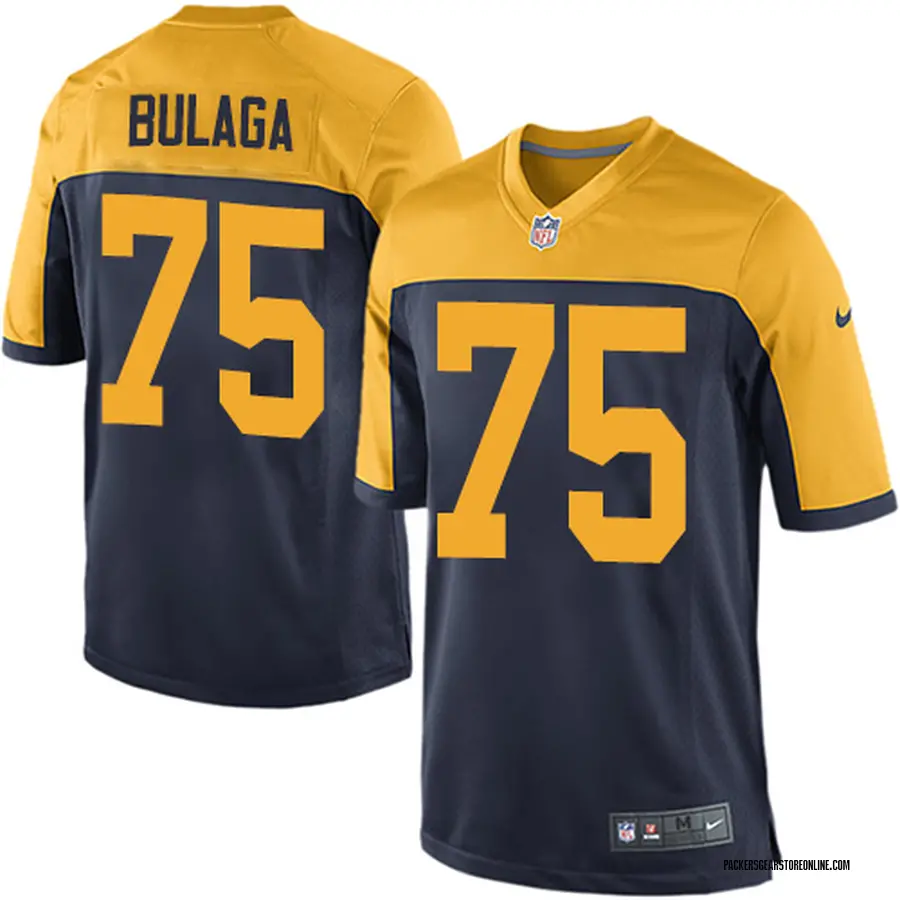 Bryan Bulaga Green Bay Packers Men's Game Alternate Jersey - Navy Blue