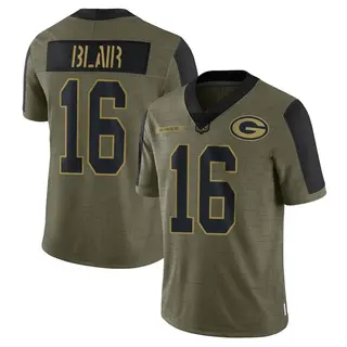 Chris Blair Green Bay Packers Men's Limited 2021 Salute To Service Nike Jersey - Olive