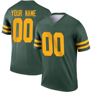 Custom Green Bay Packers Men's Legend Custom Alternate Nike Jersey - Green