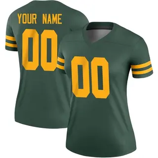 Custom Green Bay Packers Women's Legend Custom Alternate Nike Jersey - Green