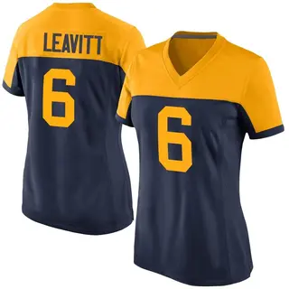 Dallin Leavitt Green Bay Packers Women's Game Alternate Nike Jersey - Navy