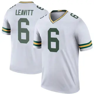 Dallin Leavitt Green Bay Packers Youth Color Rush Legend Nike Jersey - White