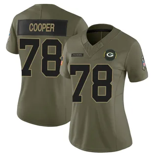 Dalton Cooper Green Bay Packers Women's Limited 2025 Salute to Service Nike Jersey - Olive