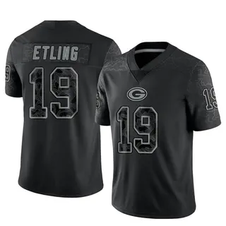 Danny Etling Green Bay Packers Men's Limited Reflective Nike Jersey - Black