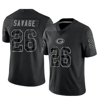 Darnell Savage Green Bay Packers Men's Limited Reflective Nike Jersey - Black