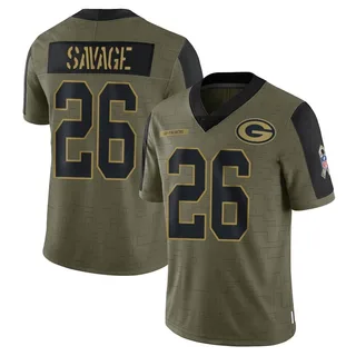 Nike Green Bay Packers No26 Darnell Savage Black Men's Stitched NFL Limited 2016 Salute To Service Jersey