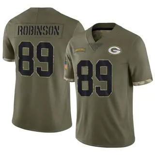 Dave Robinson Green Bay Packers Youth Limited 2022 Salute To Service Nike Jersey - Olive