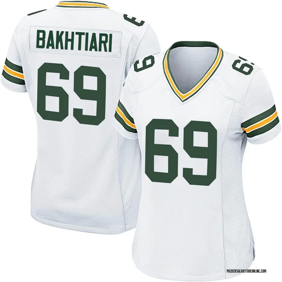 David Bakhtiari Green Bay Packers Women's Game Nike Jersey