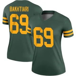 David Bakhtiari Green Bay Packers Women's Legend Alternate Nike Jersey - Green