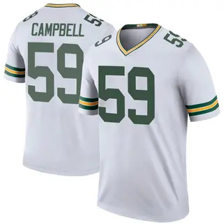 De'Vondre Campbell Green Bay Packers Men's Color Rush Legend Nike Jersey - White