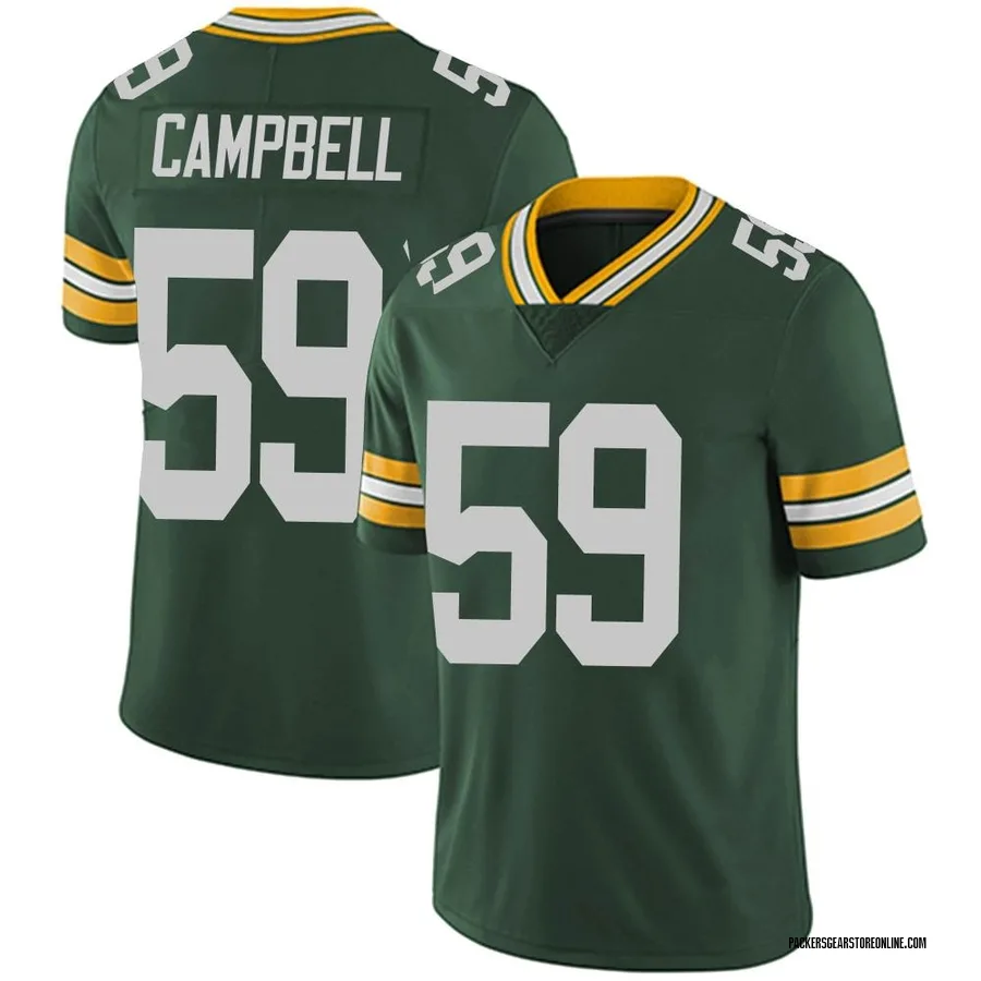 De'Vondre Campbell Green Bay Packers Men's Limited Team Color Vapor Untouchable Nike Jersey - Green