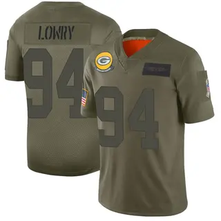 Dean Lowry Green Bay Packers Men's Limited 2019 Salute to Service Jersey...
