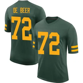 Gerhard de Beer Green Bay Packers Men's Limited Alternate Vapor Nike Jersey - Green