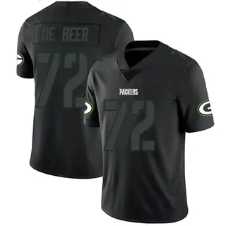 Gerhard de Beer Green Bay Packers Men's Limited Nike Jersey - Black Impact
