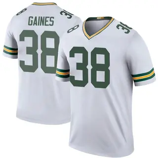 Innis Gaines Green Bay Packers Men's Color Rush Legend Nike Jersey - White