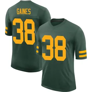 Innis Gaines Green Bay Packers Men's Limited Alternate Vapor Nike Jersey - Green