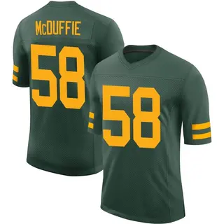 Isaiah McDuffie Green Bay Packers Men's Limited Alternate Vapor Nike Jersey - Green