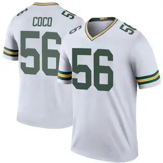 Jack Coco Green Bay Packers Men's Color Rush Legend Nike Jersey - White