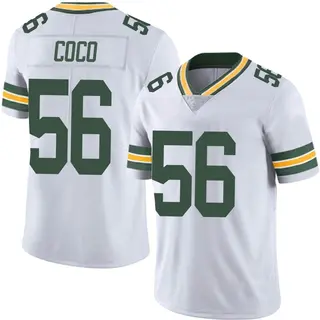 Jack Coco Green Bay Packers Men's Limited Vapor Untouchable Nike Jersey - White