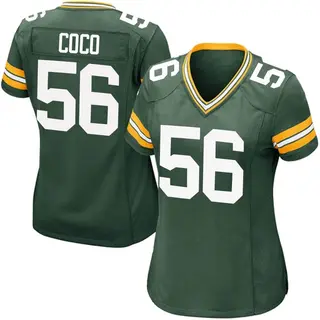 Jack Coco Green Bay Packers Women's Game Team Color Nike Jersey - Green