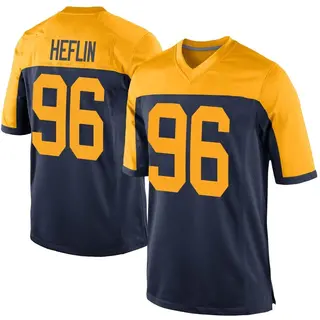 Jack Heflin Green Bay Packers Men's Game Alternate Nike Jersey - Navy