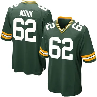 Jacob Monk Green Bay Packers Men's Game Team Color Nike Jersey - Green