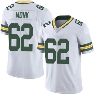 Jacob Monk Green Bay Packers Men's Limited Vapor Untouchable Nike Jersey - White