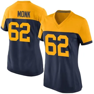 Jacob Monk Green Bay Packers Women's Game Alternate Nike Jersey - Navy