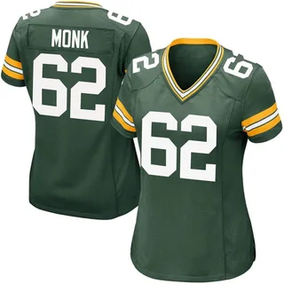 Jacob Monk Green Bay Packers Women's Game Team Color Nike Jersey - Green