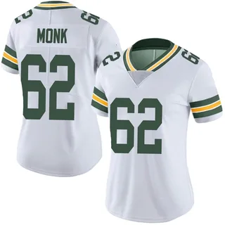 Jacob Monk Green Bay Packers Women's Limited Vapor Untouchable Nike Jersey - White